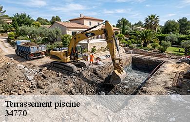 Terrassement piscine  34770
