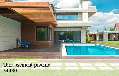 Terrassement piscine 34480